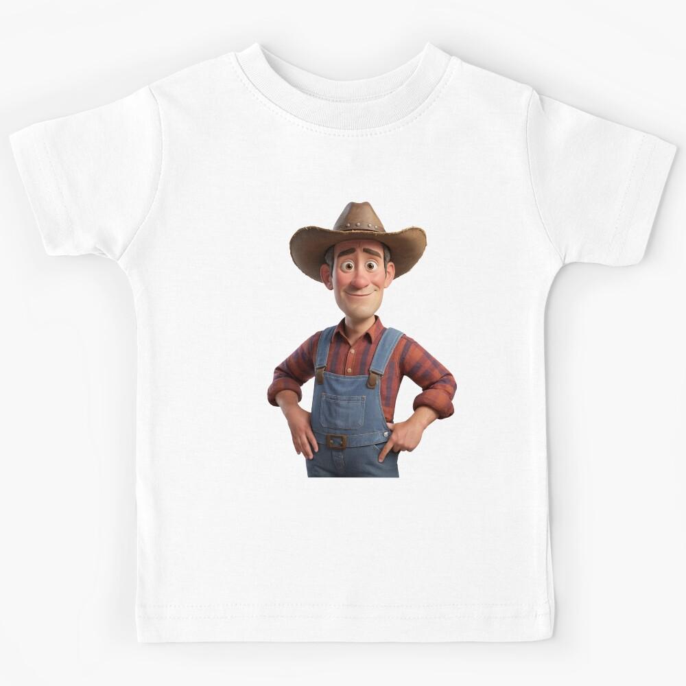 3d Animated Farmer Kids T-Shirt 170