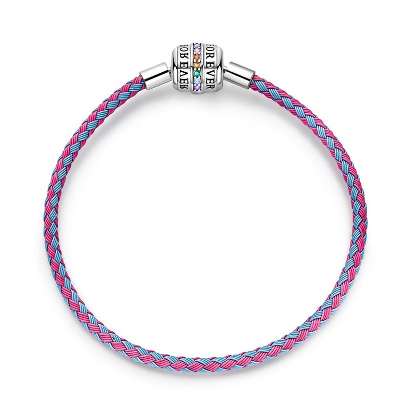 100% Silver Bracelet Fit Original Design Beads Charms DIY Jewelry Making Dazzling CZ Chain Bracelet For Women
