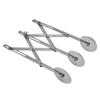 3 Wheel Stainless Steel Pastry Cutter   Expanded 3 Wheel Pastry Cutter for Dough Pizza Baking