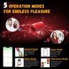 Men Penis Training Vibrator Male Masturbator 9 Vibration Modes Glans Massage Stimulator Delay Training Exerciser Adult Sex Toy