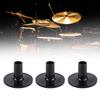 8 Pcs Plastic Black Drum Long Cymbal Sleeves Musical Instruments Accessory
