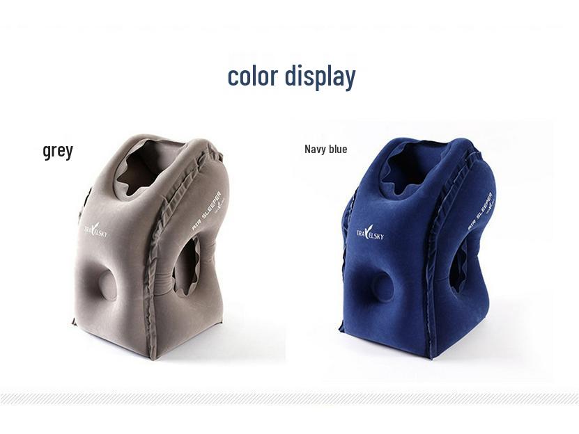 Tragbares aufblasbares Nackenkissen für Reisen, Büro und Autos - Langstrecke, Hochgeschwindigkeitsbahn und Nickerchenkissen