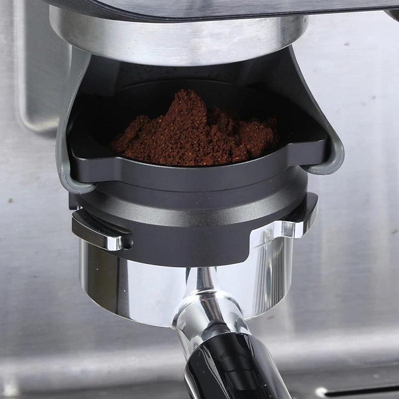 54mm Coffee Powder Receiving Dosing Ring Rotatable Aluminum Alloy Loop For Breville 8 Series Coffee Machines Funnels Accessories