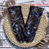 Colorful Pattern Warm Gloves Embroidered Women Mittens Ethnic Style Outdoor Cycling Gloves
