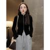 Korean Design Double Zipper Long Sleeve Women's Slim Base Layer Top - 2025 Autumn/Winter Arrival