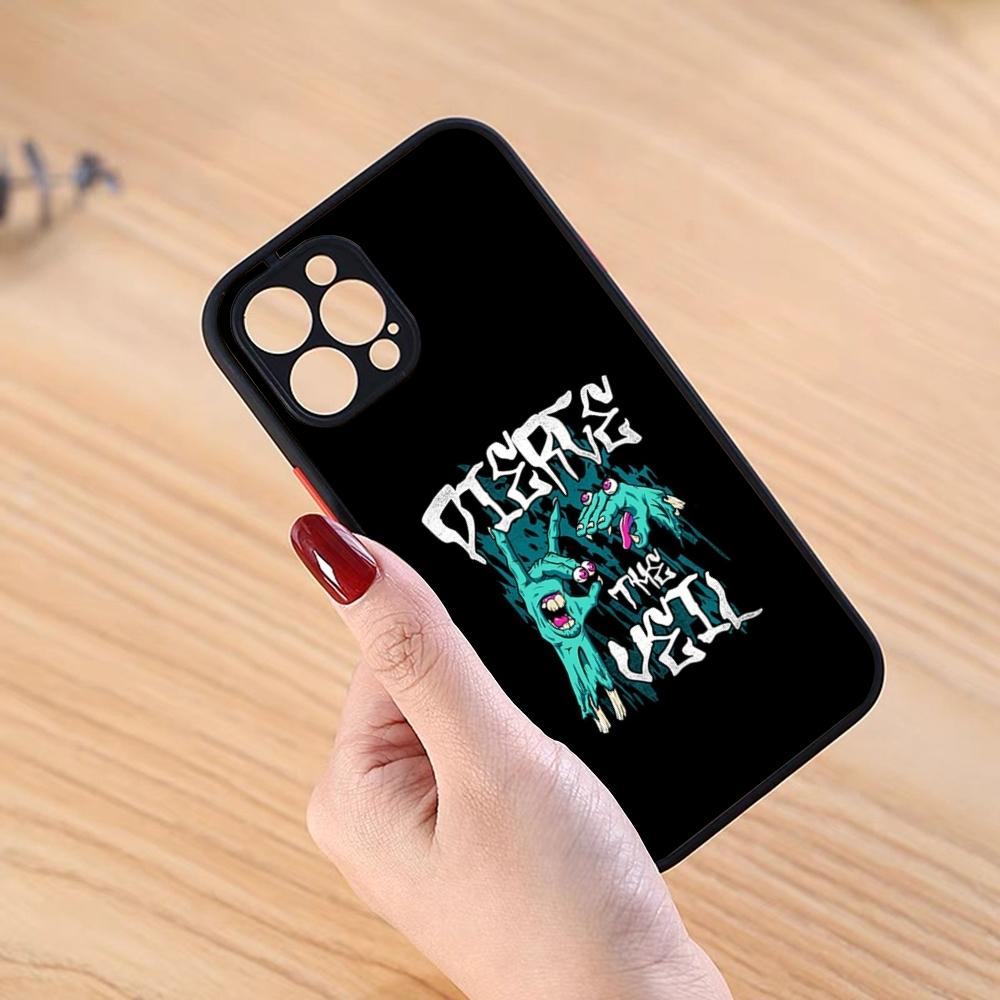 P-pierce The Veil Band Phone Case Black Matte For IPhone 16ProMax 15 13 12 11 14 Pro Max Mini Plus SE2020 XS Max XR Cover