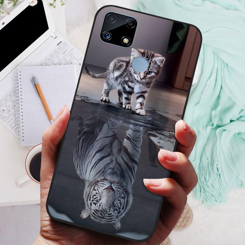 Pro Realme C25s pouzdro Soft TPU silikonový kryt na telefon pro OPPO Realme C25 pouzdro Bumper C25S RMX3195 C 25S nárazuvzdorný kryt Coque