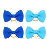 Puppy Dog Hair Bows with Rubber Bands Handmade Small Bowknot Dog Hair Accessories Pet Grooming Supplies