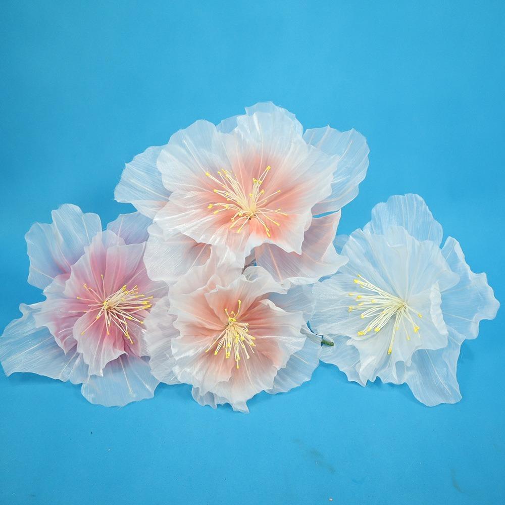 Giant Gauze Large Flower Head 30/40/50cm Fake Flowers New Yarn Flower  Outdoor