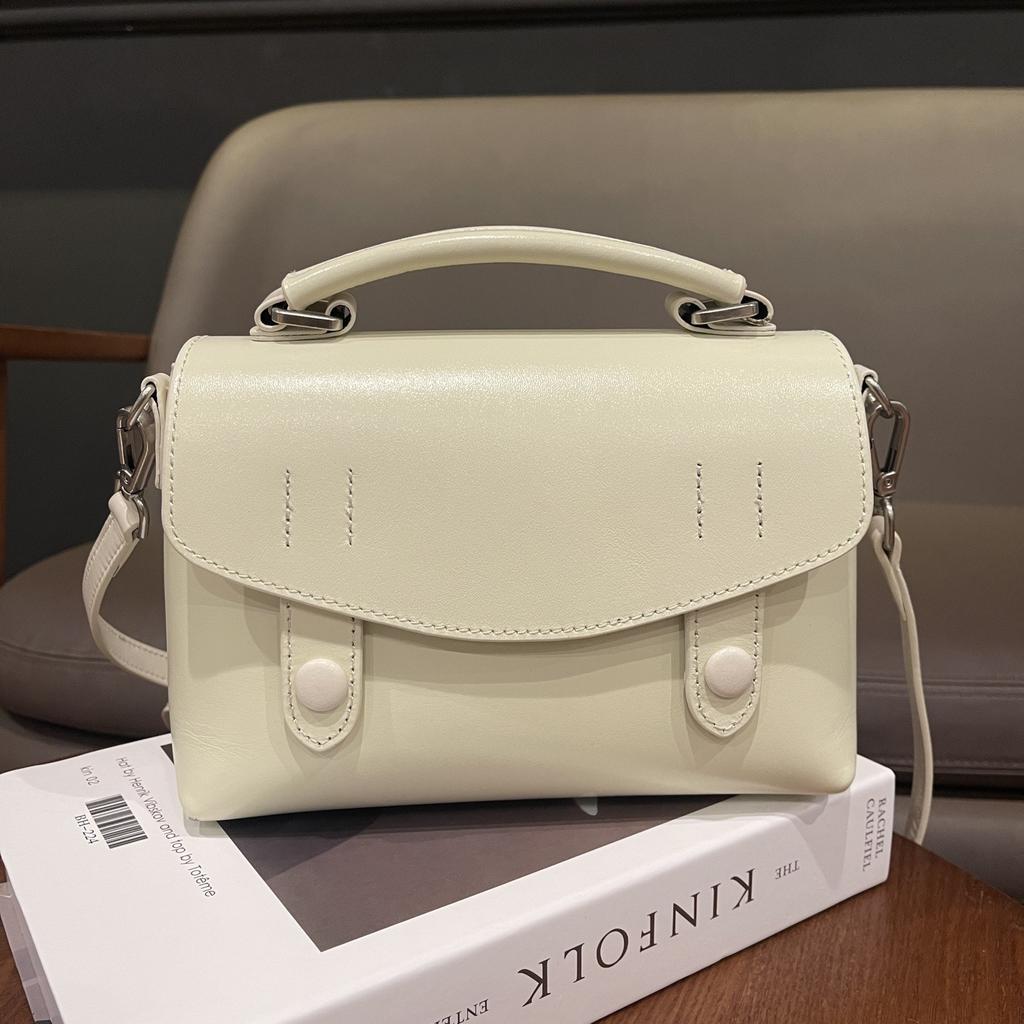 Women's genuine leather bag 2025 new casual underarm bag cowhide retro messenger versatile one-shoulder women's bag premium sense