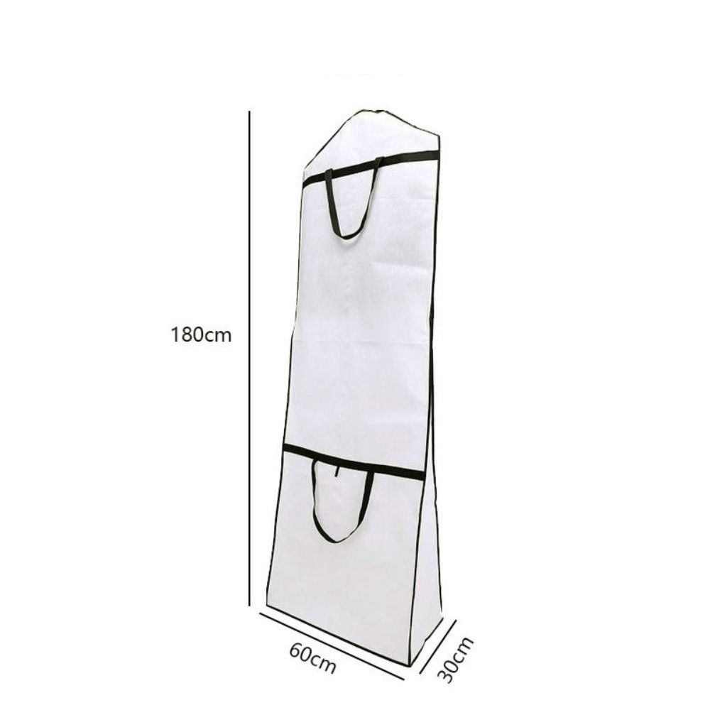 Large Size Wedding Dress Dust Cover Double-sided Non-woven Fabric Dustproof Cover Case Breathable Thickened Garment Storage Bag