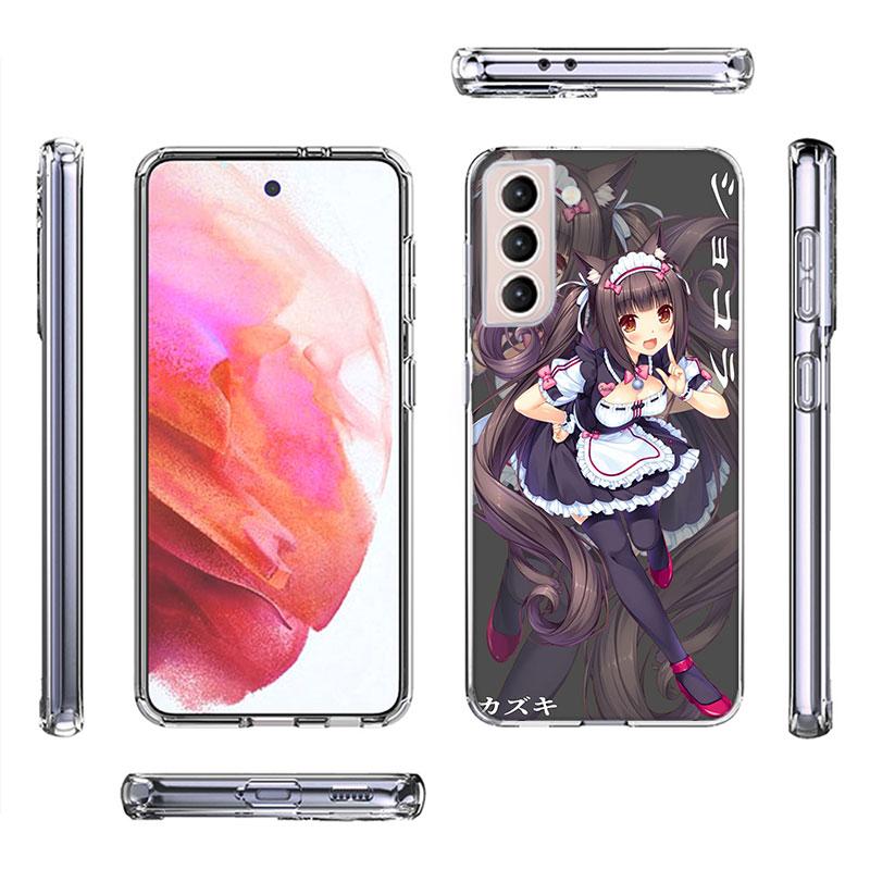 Chocola Nekopara Phone Case For Samsung A16 A26 A36 A56 A17 A15 A25 A35 A55 A14 A24 A34 A54 A04S A05S Galaxy Note 20 10 9 8 A9 A