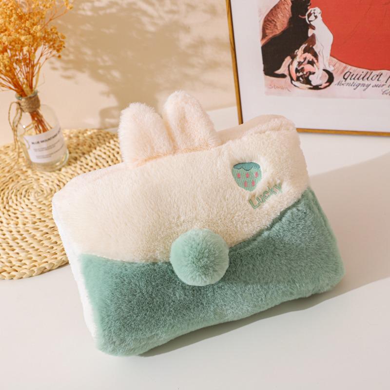 Electric Plush Hot Water Bottle: Washable, Cute Warm Baby Compress Bag & Hand Warmer