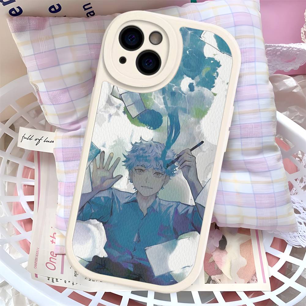 

Anime Blue Period Phone Case For IPhone 11 12 13 14 15 16 Pro Max Plus Leather Cover iphone X