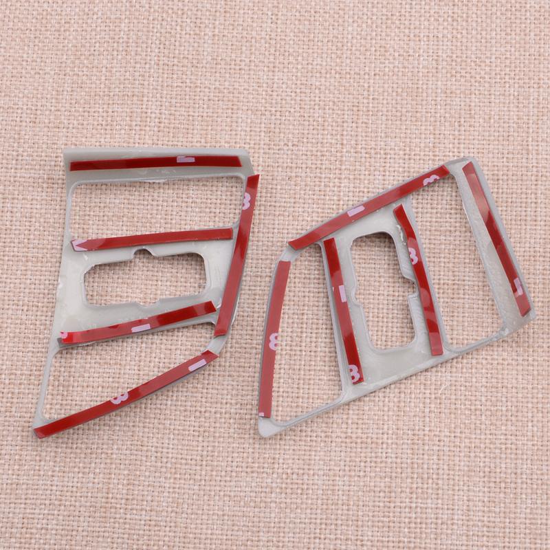 2Pcs Silver ABS Steering Wheel Button Frame Cover Trim Fit for Hyundai Tucson 2016-