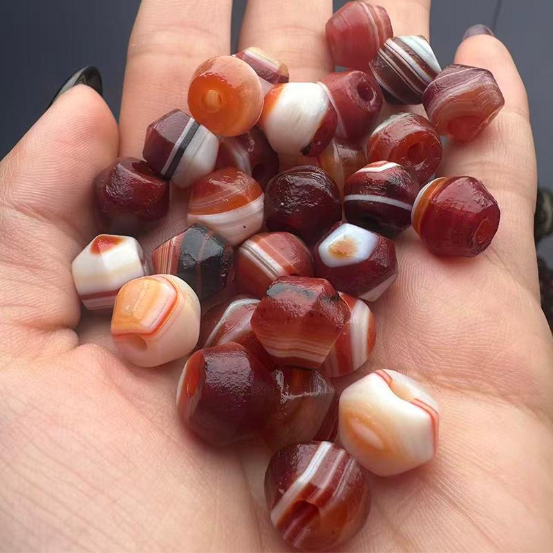 Hand-Carved High Oil Coating Red Agate Chalcedony Beads 10×11mm for DIY Jewelry