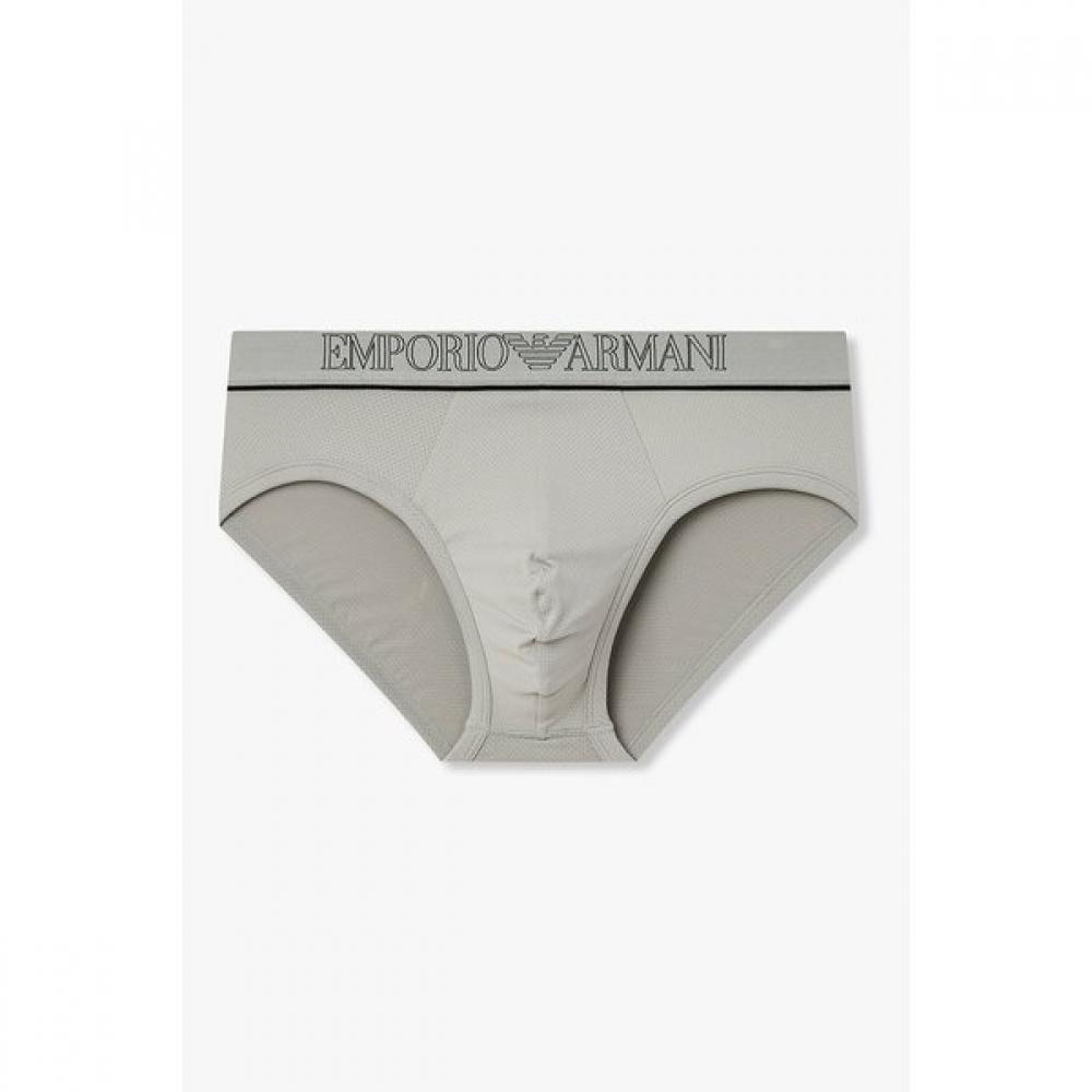 

Emporio Armani Men S Outline Logo meSh Brief 0816111025 S(95)