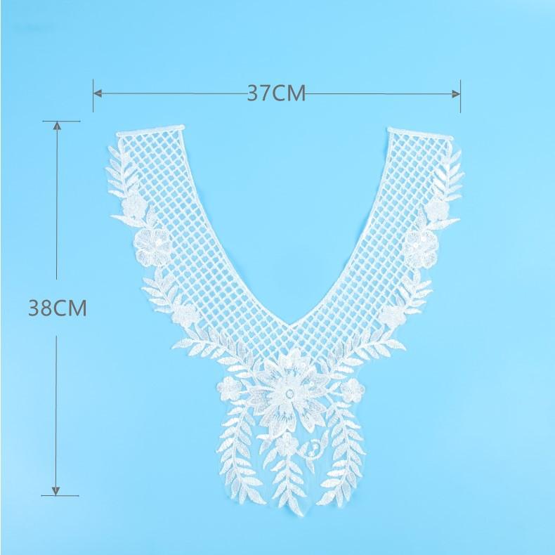 Bead Embroidery Collar Flower Heavy Industry Embroidery Bead Collar Flower Accessories Decorative Clothing Accessories Lace Accessories