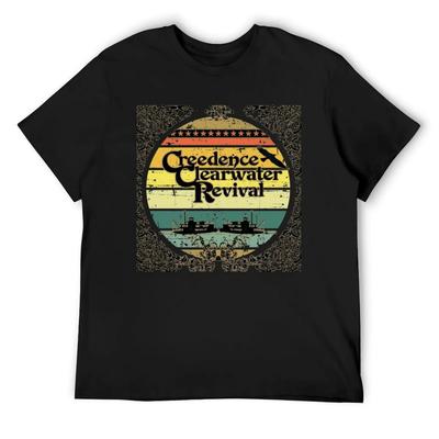 Creedence Clearwater Revival Riverboats Essential T-Shirt Blanks Personalized T-shirt Short Sleeve Tee Mens Clothing