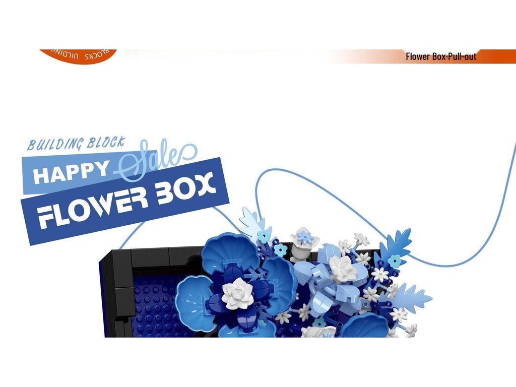 Creative Bouquet Building Set: Rose & Hibiscus Flower Blocks – LEGO Compatible Ornament & Gift