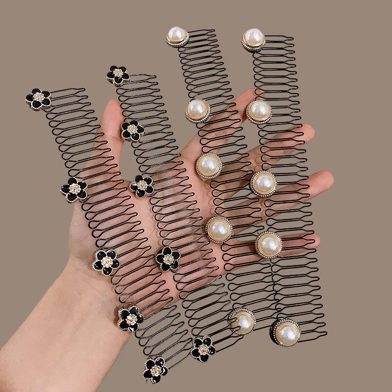 New Fashion Crystal Star Hair Clips Vintage Fixed Inxisible Hair Combs Hairbands For Women Girls Hair Accessories Children Gifts