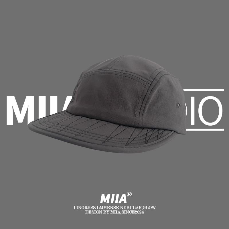 Korean Retro 5-panel Quick-drying Baseball Caps Unisex Summer Light and Breathable Fashion Versatile Flat-brimmed Hip-hop Hat