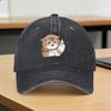 Sharks and kittens Baseball Cap Sun  Outdoor Gym SunProof Washed Trucker Hat FeUnisex Unisex Casual Print Snapback Cap