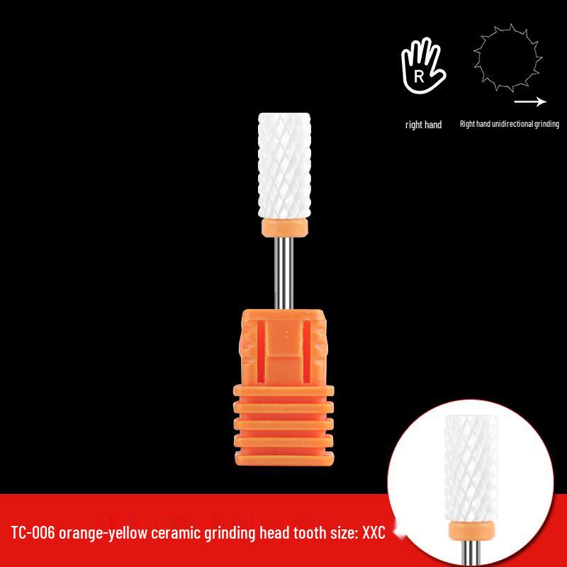 Single Bullet-Shaped Ceramic Nail Grinding Head 2.35
