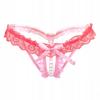 Sexy Tanga mit Perlen Offener Schritt Rosa Dessous Erotisch Spitze