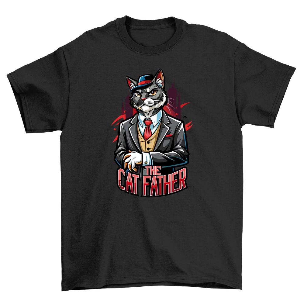 Purrfect Gift for the Cat Father - Funny ''The Cat Father'' T-Shirt, 100% Cotton,