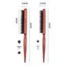 Portable Long Handle Boar Bristle Curling & Teasing Brush for Fluffy Hairstyles and Styling