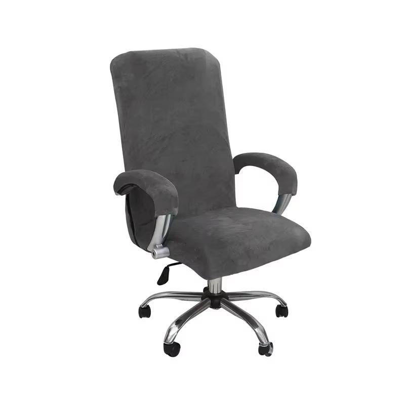 1PZ XL Coprisedia da Ufficio in Velluto per Computer Coprisedie Poltrona Protettore Nero Alta Qualità Casa Chaise Includ Copri Braccioli Gamer