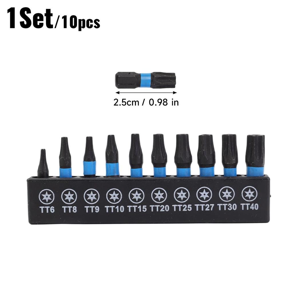 20/10x Magnetic Torx Hexagonal Drill Bit Set 25/50mm Hex Head Shank Screw Driver Screwdriver Bits Wrench Electric Drilling Tools
