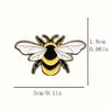 Charming Bee Brooch Pin - Cute Insect Design, Perfect for Everyday & Party Wear, All-Season Fashion Accessory
