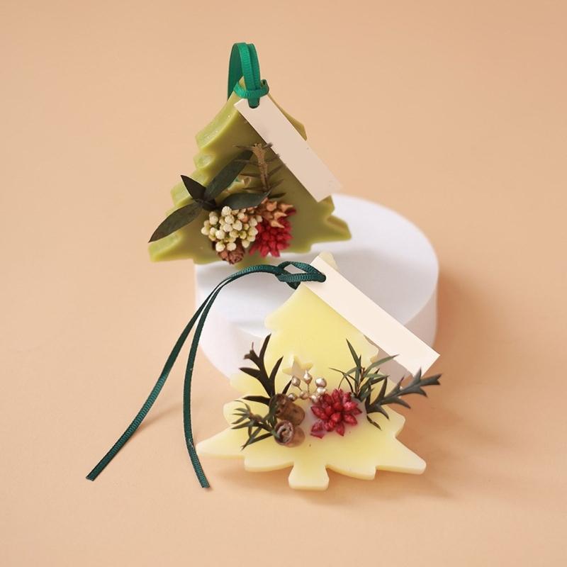 Flexible Silicone Aromatherapys Stone Mold Christmas Tree Decoration Mould High Temperature Resistant Mould for Ornament