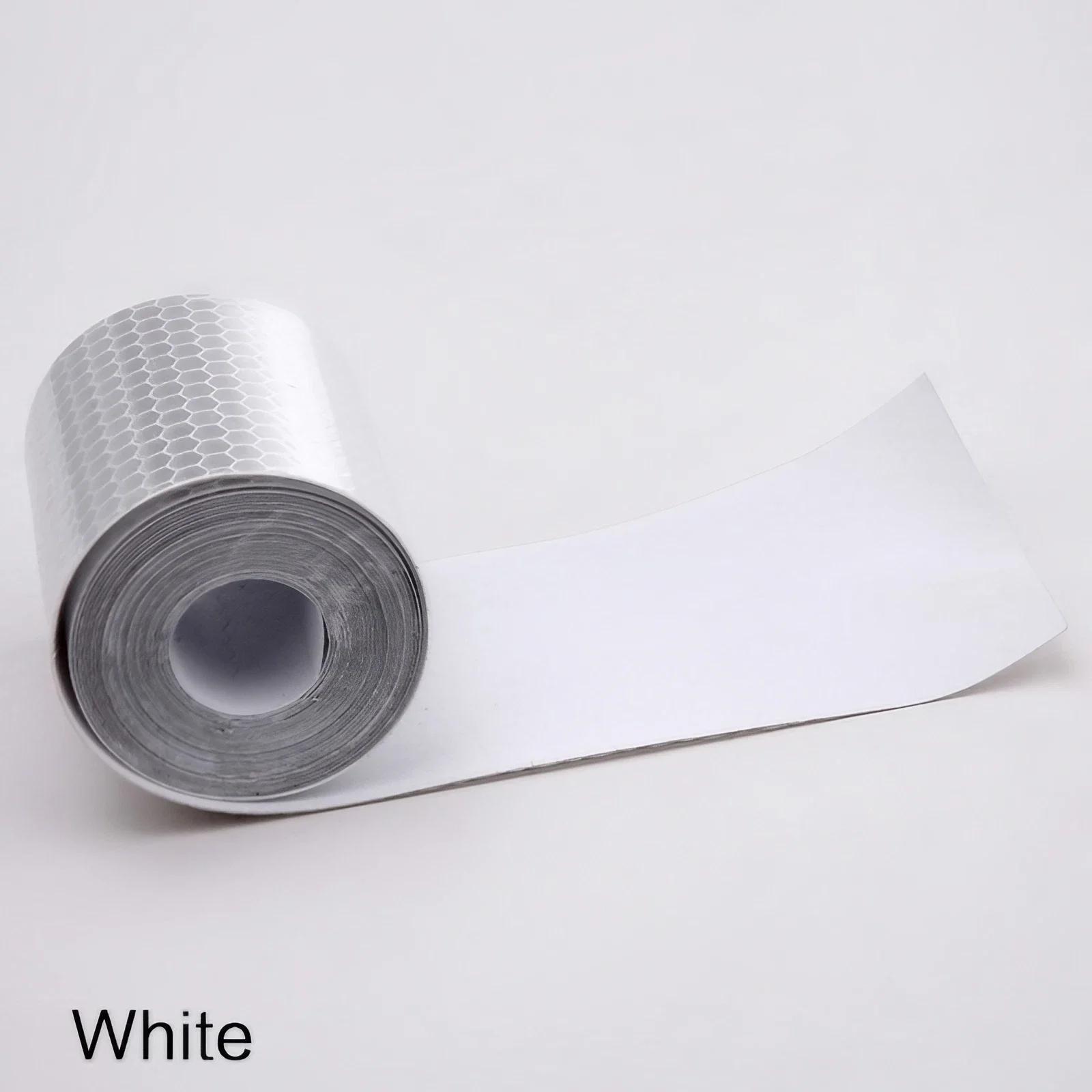 

5cmx3m Safety Mark Reflective Tape Stickers Car Styling Self Adhesive Warning Tape Automobiles Motorcycle Reflective Film белый