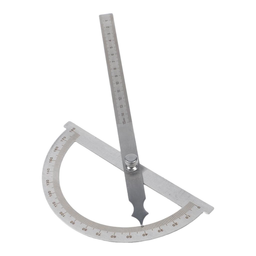 0-180 Degree Rotation Angle Gauge Tool Stainless Steel Protractor
