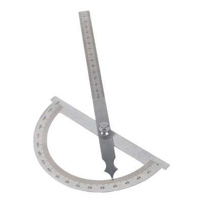 0-180 Degree Rotation Angle Gauge Tool Stainless Steel Protractor