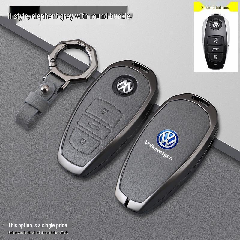 Volkswagen H-Model Elephant Gray Car Key Case