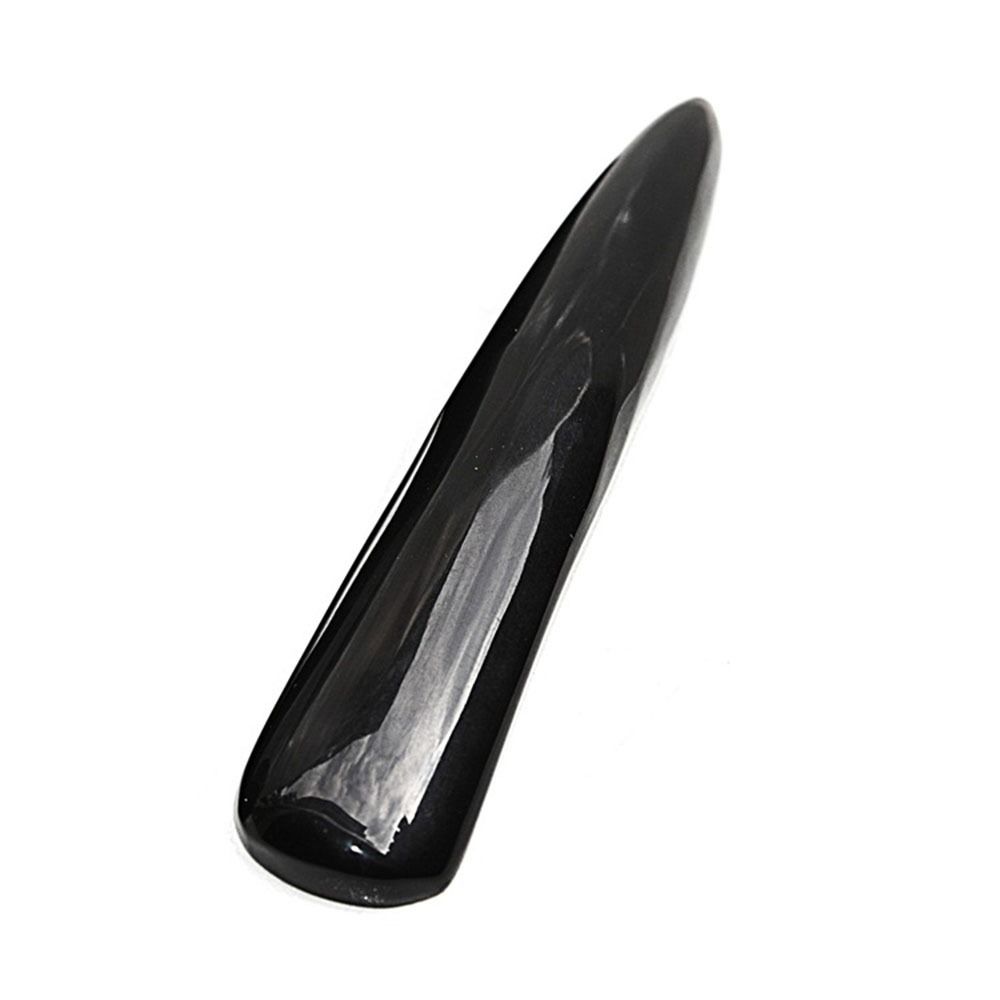 Relaxation Gua Sha Board Black Buffalo Horn Meridian Massage Stick Massage Scraping Bar  Women