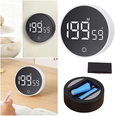 Magnetic LED Digital Kitchen Timer Large LED Display Electronic Digital Timer Stopwatch Alarm Clock for Cooking Working Studying