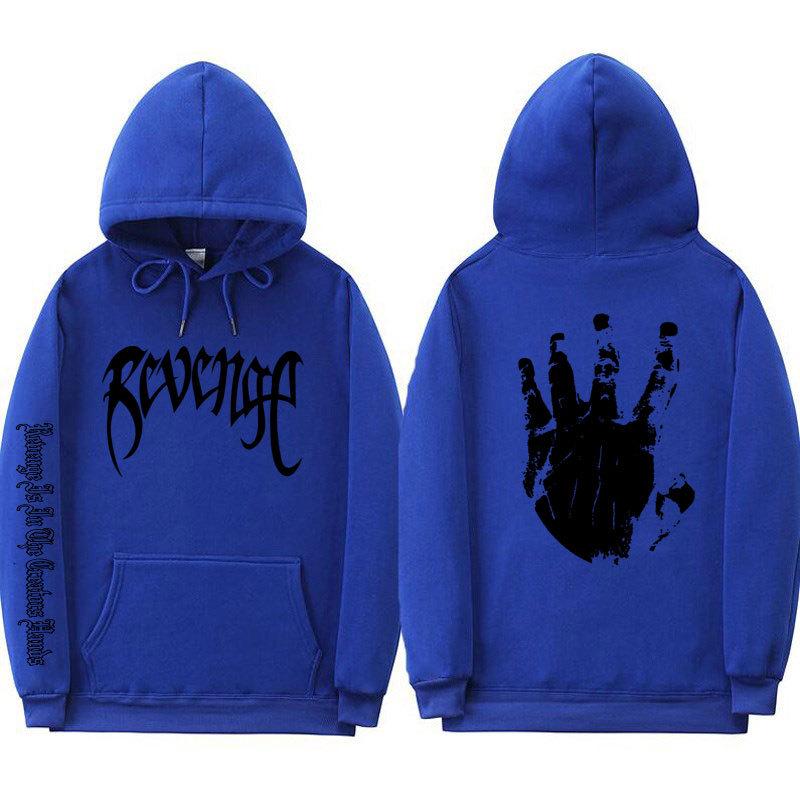 Xxxtentacion Unisex Gewickelte Bündchen Streetwear Revenge Hoodie Sweatshirt