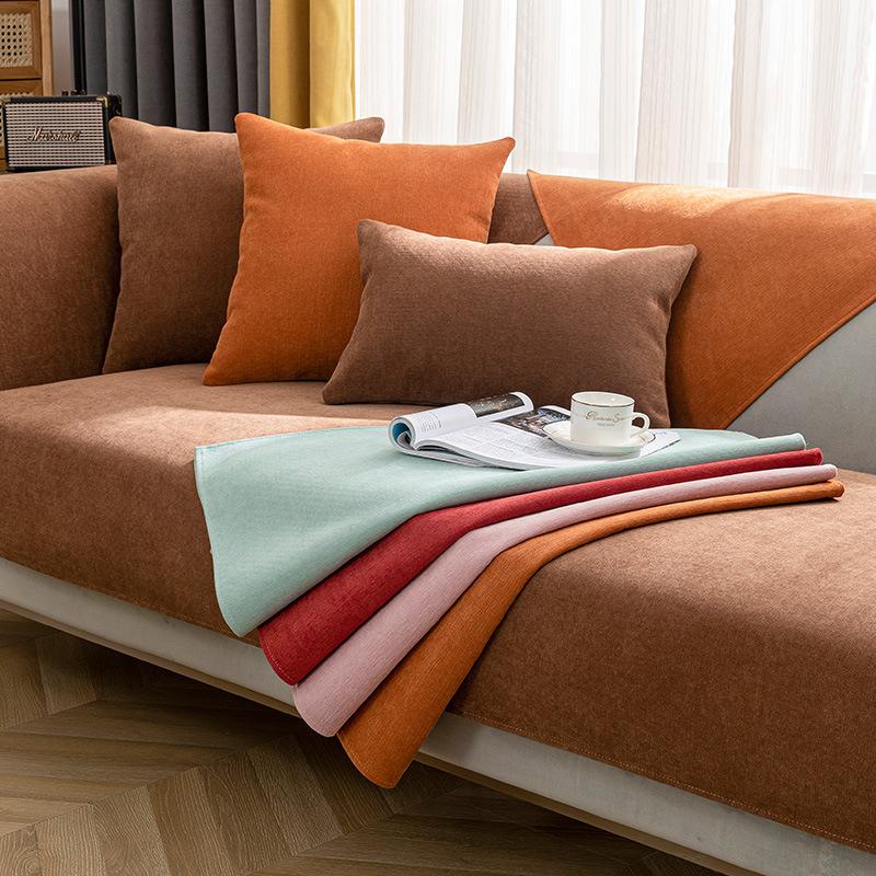 Chenille Sofa Cushion Four Seasons Universal Simple Modern Non-Slip Cushion Stain-Resistant Sofa Cover Thick Cover Towel
