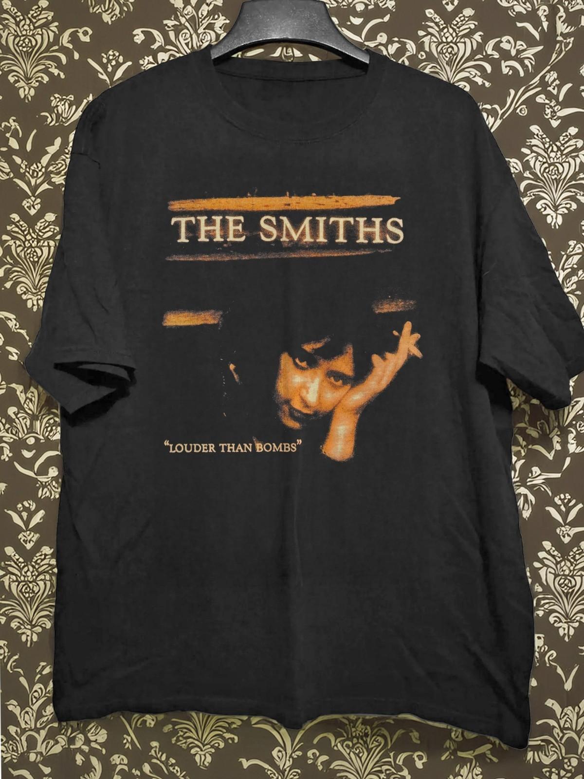 The Smiths Louder Than Bombs 2005 Heavy Cotton Black Unisex T Shirt Size S 5XL XXL