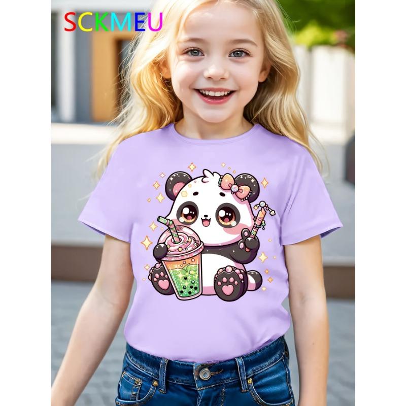 

Cute Panda Animal T-Shirt for Girls 110