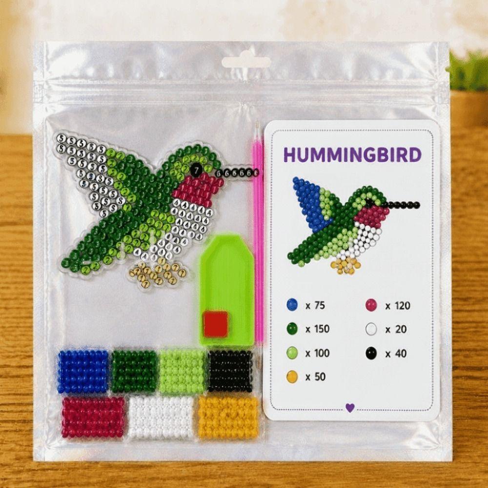 Tiny Beads Paste Beads Kit Animal Shape DIY Bead Craft Kit Animal Pendant Set For Adults & Kids