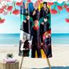 Name Custom Jujutsu Kaisen Print Beach Towel, Large Soft Quick Dry Towel for Beach Camping Swimming