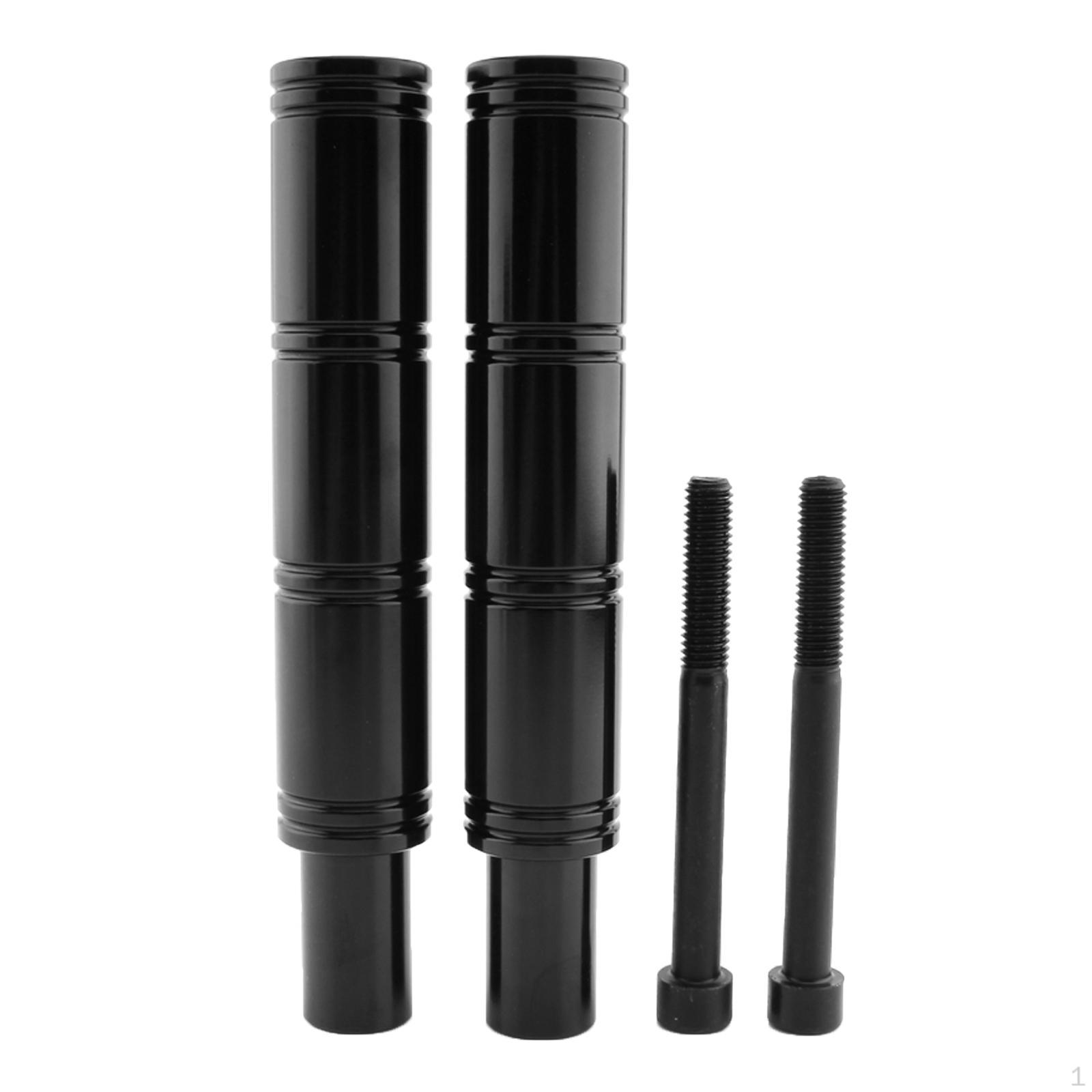 2 Pieces Motorcycle Headlight Bracket Mount Support with Mounting Screw 17-22 Black