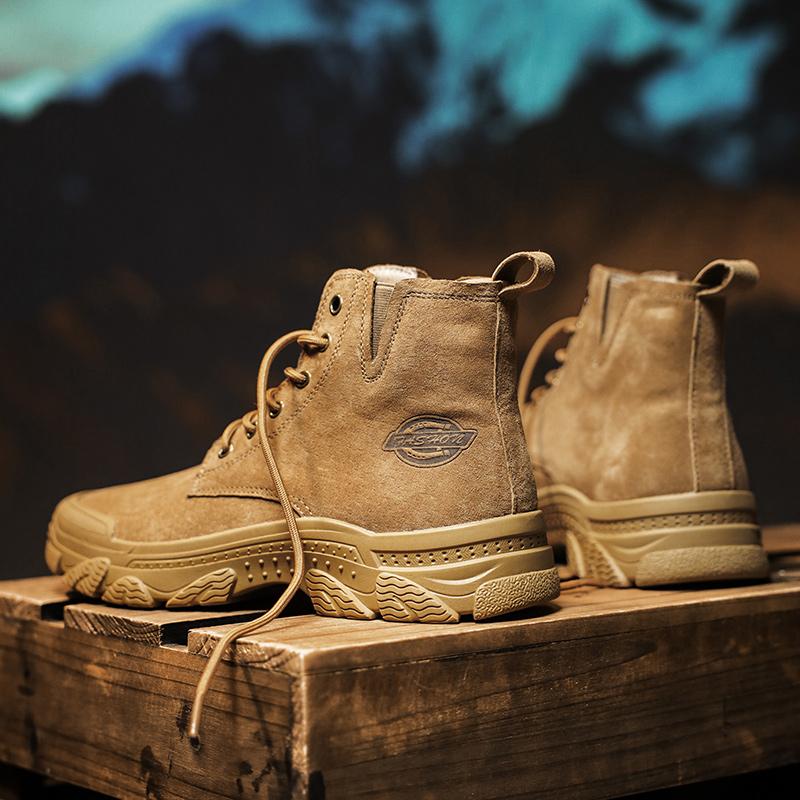 Ανδρικές Μπότες από Γνήσιο Δέρμα Μποτάκια Μποτάκια μέχρι τον Αστράγαλο