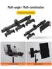 Support de Trépied Universel en Métal pour Téléphone et Appareil Photo: Pince de Support pour Streaming en Direct Multi-Caméras en Alliage d'Aluminium.